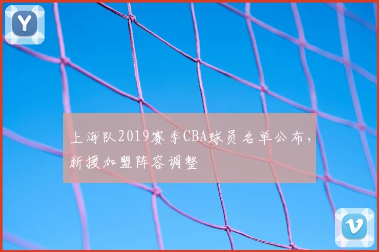 上海队2019赛季CBA球员名单公布,新援加盟阵容调整