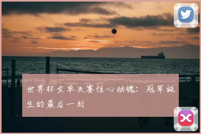 世界杯女单决赛惊心动魄:冠军诞生的最后一刻